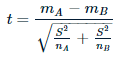 two-sample t-test